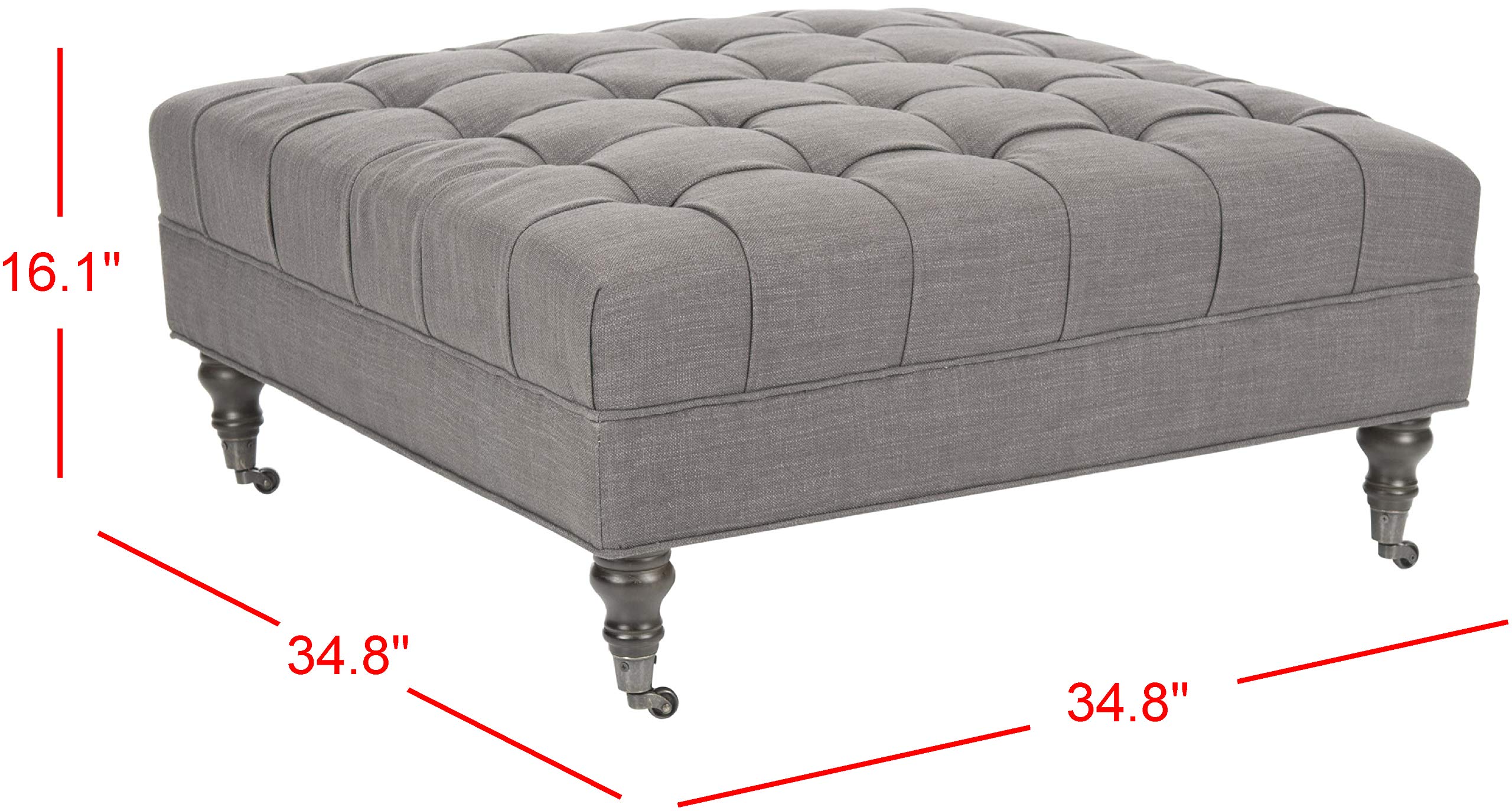 Amazon.com: Safavieh Mercer Collection Clark Cocktail Ottoman